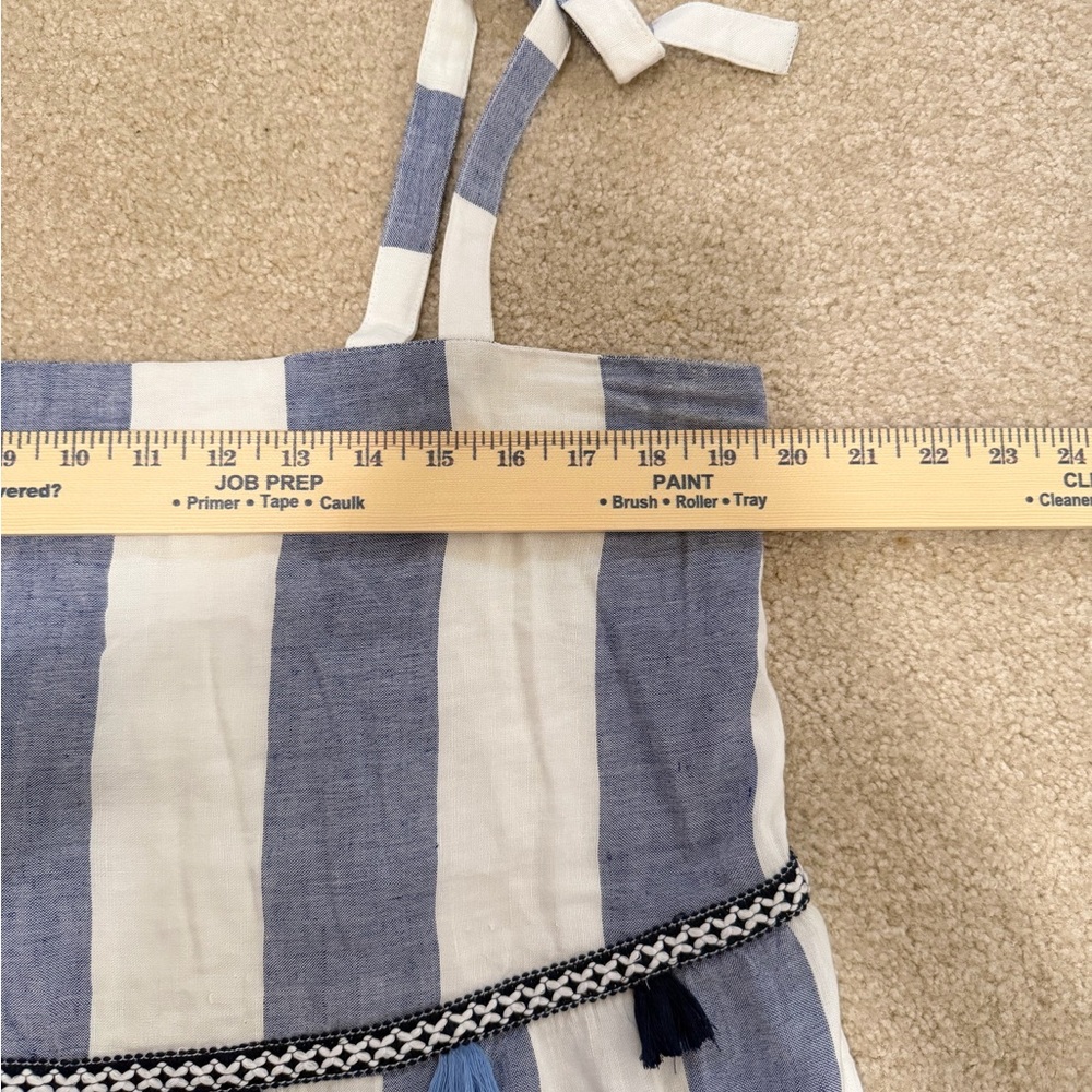 Tommy Bahama St. Lucia Rugby Stripe Midi Dress with pockets Size Large - Picture 8 of 9